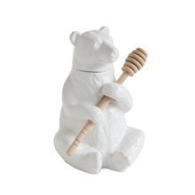 Load image into Gallery viewer, Bear Honey Pot w/ Honey Dipper
