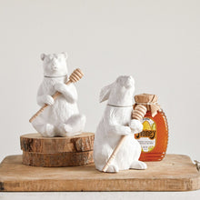 Load image into Gallery viewer, Bear Honey Pot w/ Honey Dipper
