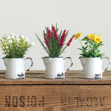 Load image into Gallery viewer, Faux Florals in Distressed Pitcher
