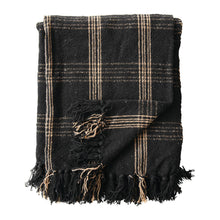 Load image into Gallery viewer, Woven Throw Blanket w/ Fringe
