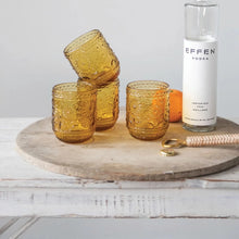 Load image into Gallery viewer, Botanical Embossed Drinking Glasses
