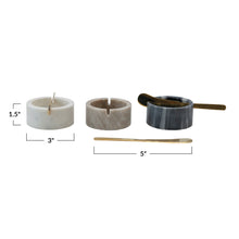 Load image into Gallery viewer, Marble Bowl w/ Metal Knife
