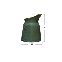 Load image into Gallery viewer, Emerald Stoneware Creamer
