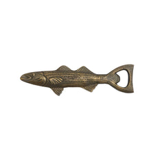 Load image into Gallery viewer, Antique Brass Fish Bottle Opener
