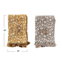 Load image into Gallery viewer, Floral Waffle Tea Towels, Set of 2
