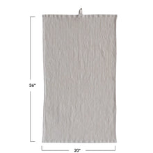 Load image into Gallery viewer, Oversized Woven Linen &amp; Cotton Waffle Tea Towel
