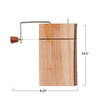 Load image into Gallery viewer, Mahogany Wood &amp; Cheese Slicer w/ Bark Edge
