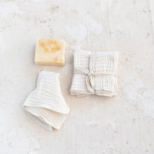 Load image into Gallery viewer, Square Cotton Double Cloth Dish Cloths
