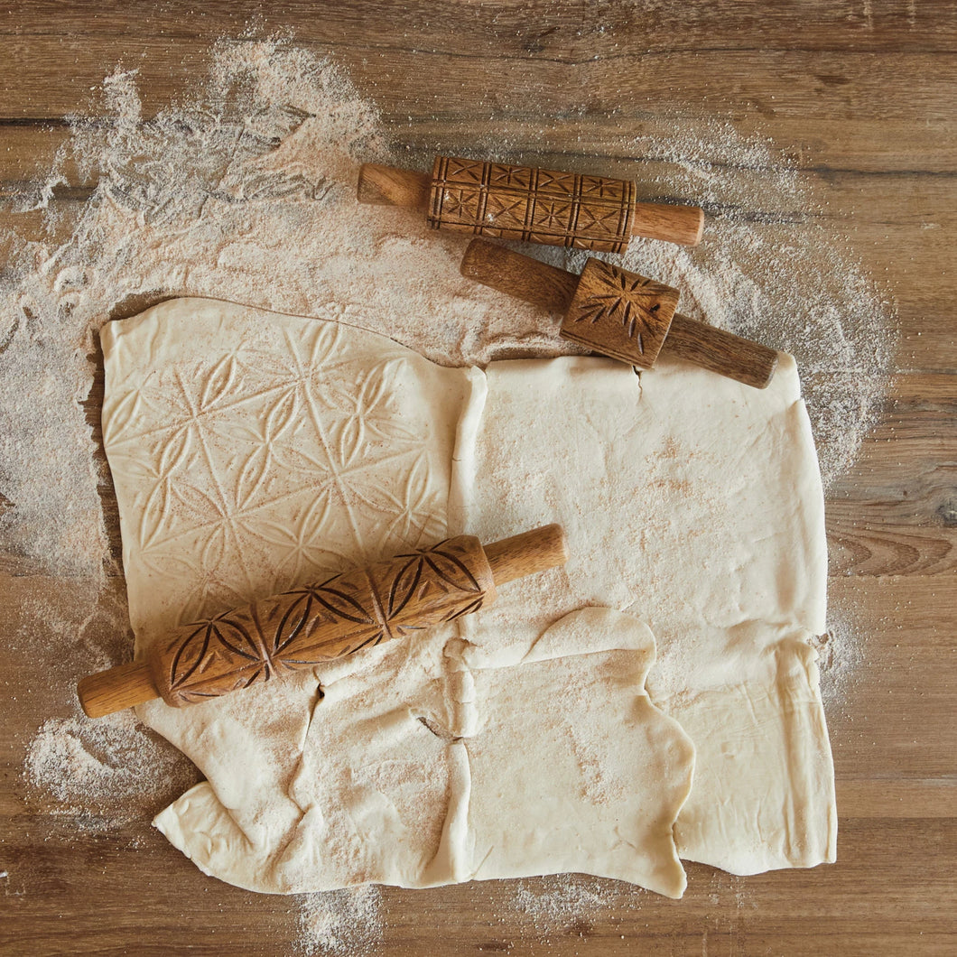 Hand Carved Wood Rolling Pins