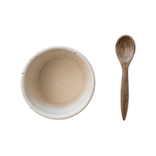 Load image into Gallery viewer, Bowl w/ Mango Wood Spoon
