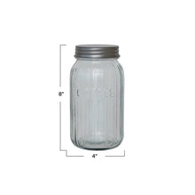 Load image into Gallery viewer, Coffee Glass Jar w/ Lid
