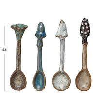 Load image into Gallery viewer, Tea Spoons w/ Mushroom Handles
