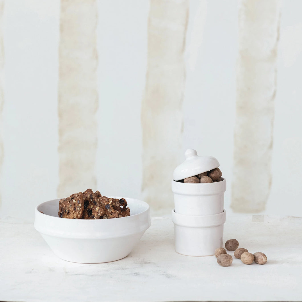 Stackable Pinch Pots w/ Lid