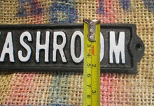 Load image into Gallery viewer, Cast Iron Washroom Sign
