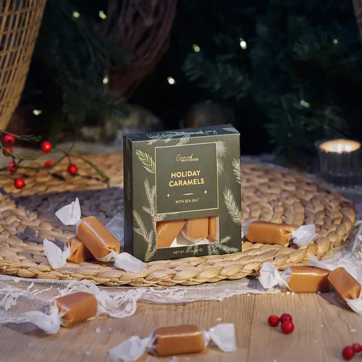 Creamy & Soft Holiday Caramels w/ Sea Salt