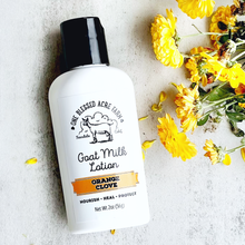 Load image into Gallery viewer, Orange Clove Goat Milk Lotion by One Blessed Acre Farm
