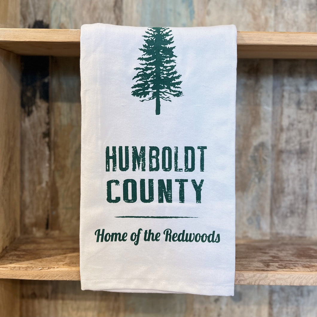Green Humboldt Tree Tea Towel